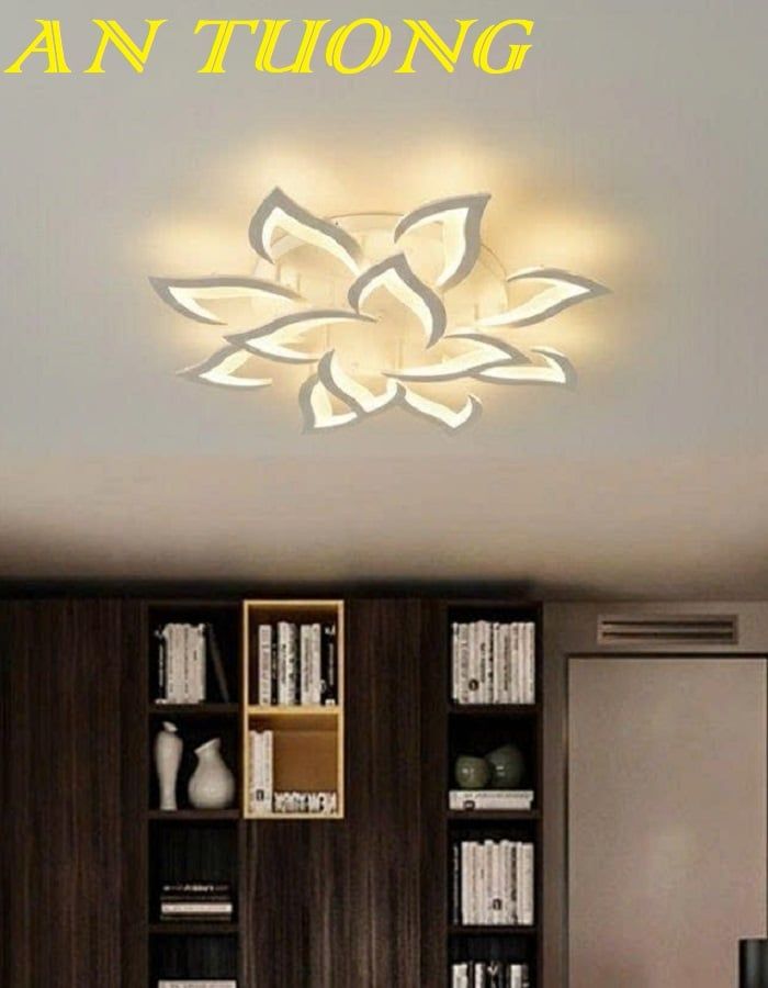 Đèn ốp trần phòng khách đẹp LED hiện đại 043