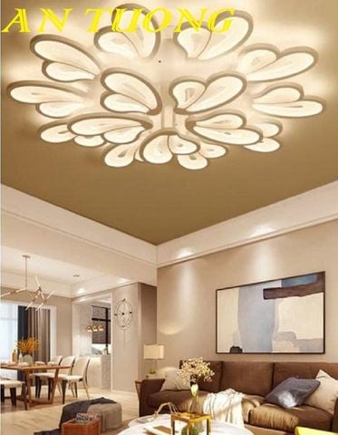  Đèn ốp trần phòng khách đẹp LED hiện đại 050 