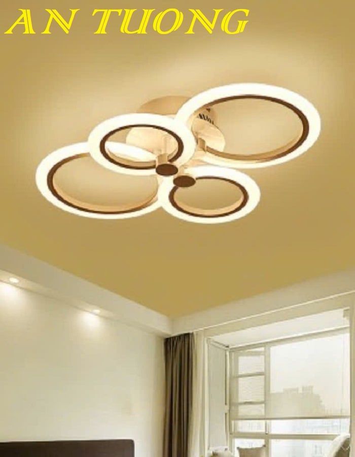 Đèn ốp trần phòng khách đẹp LED hiện đại 060