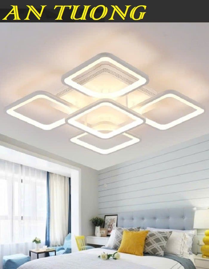 Đèn ốp trần phòng khách đẹp LED hiện đại 063