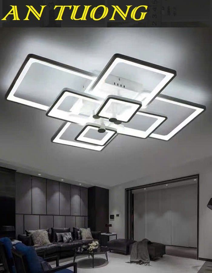 Đèn ốp trần phòng khách đẹp LED hiện đại 067