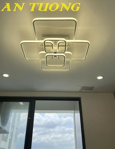  Đèn ốp trần phòng khách đẹp LED hiện đại 070 