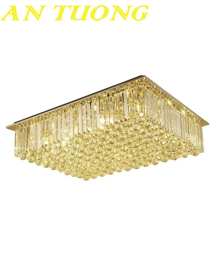 Đèn ốp trần phòng khách pha lê đẹp 0009