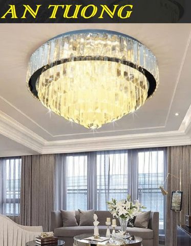  Đèn ốp trần phòng khách pha lê đẹp 0045 