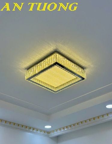  Đèn ốp trần phòng khách pha lê đẹp 033 