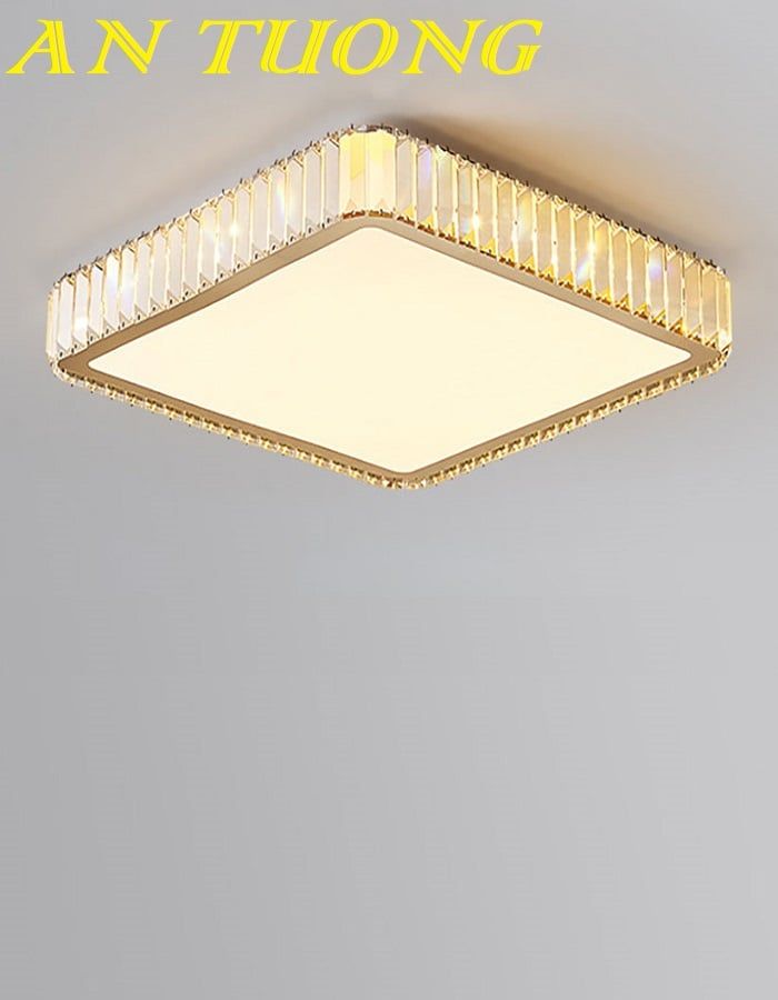 Đèn ốp trần phòng khách pha lê đẹp 035