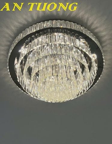  Đèn ốp trần phòng khách pha lê đẹp 045 