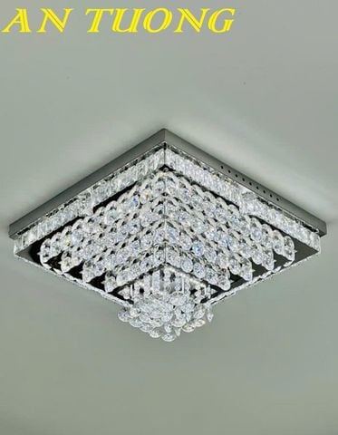  Đèn ốp trần phòng khách pha lê đẹp 049 
