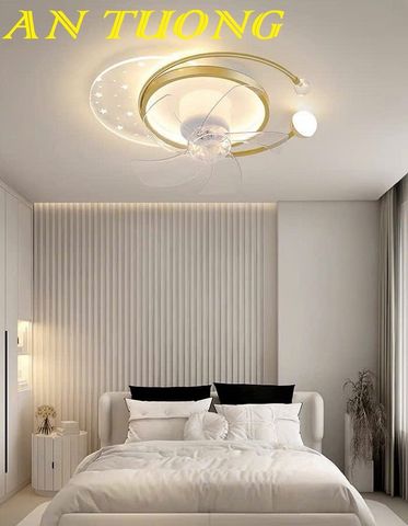  Đèn ốp trần phòng ngủ đẹp 018 | Có quạt 