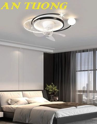  Đèn ốp trần phòng ngủ đẹp 019 | Có quạt 