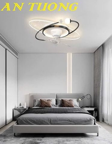  Đèn ốp trần phòng ngủ đẹp 021 | Có quạt 