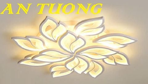 Đèn ốp trần trang trí phòng khách căn hộ chung cư đẹp