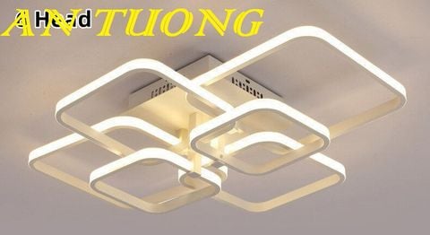 Đèn ốp trần trang trí phòng khách căn hộ chung cư đẹp