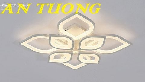 Đèn ốp trần trang trí phòng khách căn hộ chung cư đẹp
