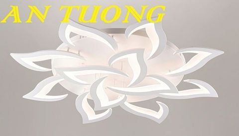 Đèn ốp trần trang trí phòng khách căn hộ chung cư đẹp