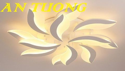 Đèn ốp trần trang trí phòng khách căn hộ chung cư đẹp