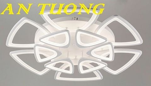 Đèn ốp trần trang trí phòng khách căn hộ chung cư đẹp