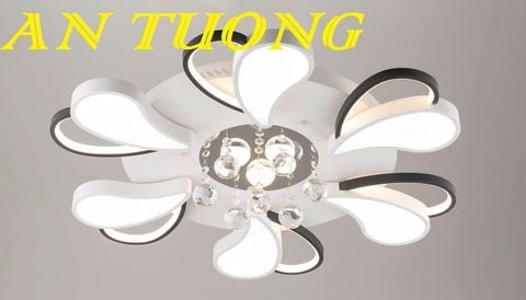 Đèn ốp trần trang trí phòng khách căn hộ chung cư đẹp