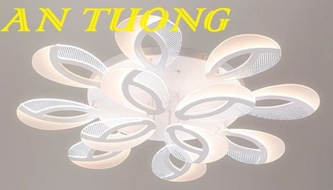 Đèn ốp trần trang trí phòng khách căn hộ chung cư đẹp