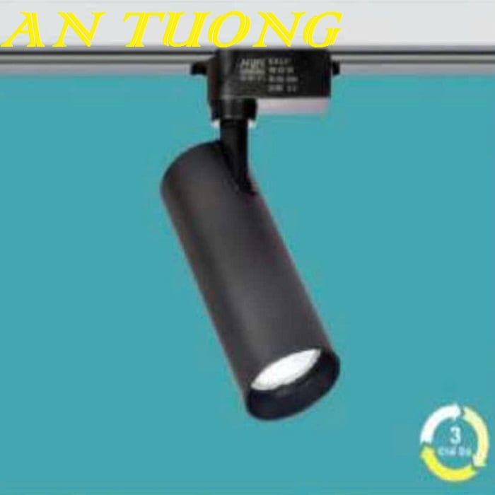 Đèn rọi ray 10w 3 chế độ, 3 màu đổi màu ánh sáng màu đen