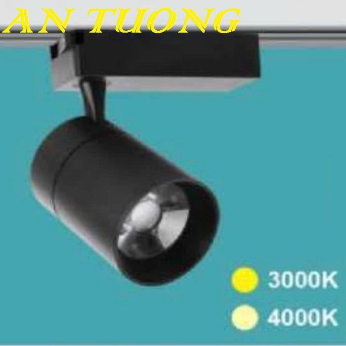 Đèn rọi ray 20w ánh sáng trung tính 4000k màu đen