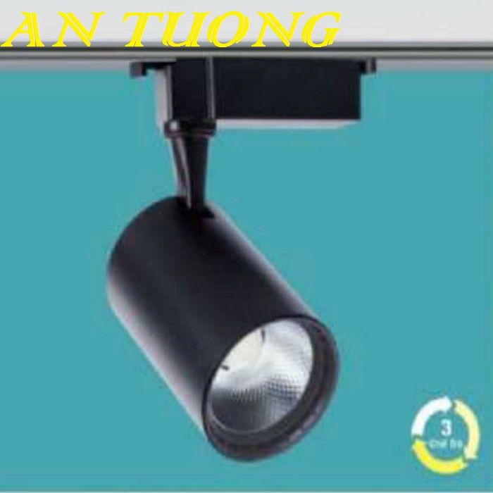 Đèn rọi ray 10w 3 chế độ, 3 màu đổi màu ánh sáng màu đen