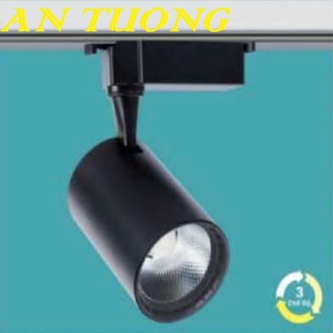  Đèn rọi ray 20w 3 chế độ, 3 màu đổi màu ánh sáng màu đen 