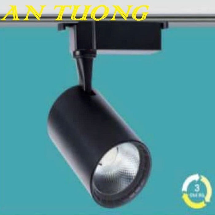 Đèn rọi ray 30w 3 chế độ, 3 màu đổi màu ánh sáng màu đen