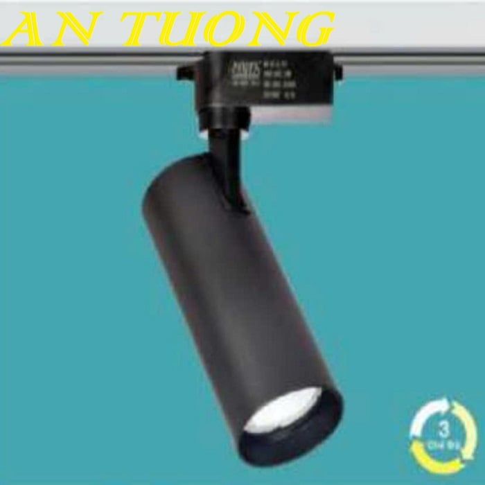 Đèn rọi ray 30w 3 chế độ, 3 màu đổi màu ánh sáng màu đen