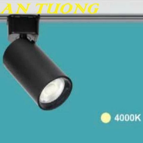  Đèn rọi ray 7w ánh sáng trung tính 4000k màu đen 