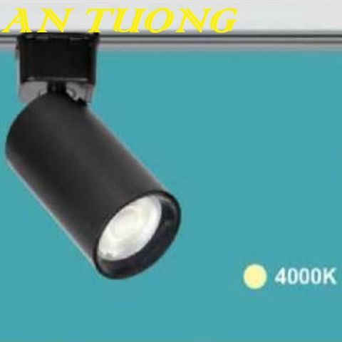  Đèn rọi ray 9w ánh sáng trung tính 4000k màu đen 