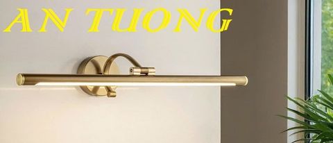  Đèn soi tranh treo tường tân cổ điển màu vàng 077 