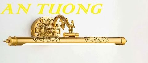  Đèn soi tranh treo tường cổ điển màu vàng 079 