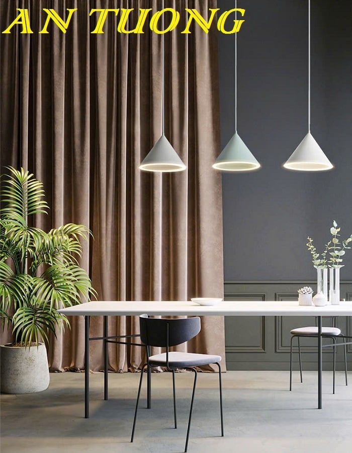 Đèn thả bàn ăn 3 bóng trang trí bàn ăn, bàn đảo phòng bếp đẹp 0294