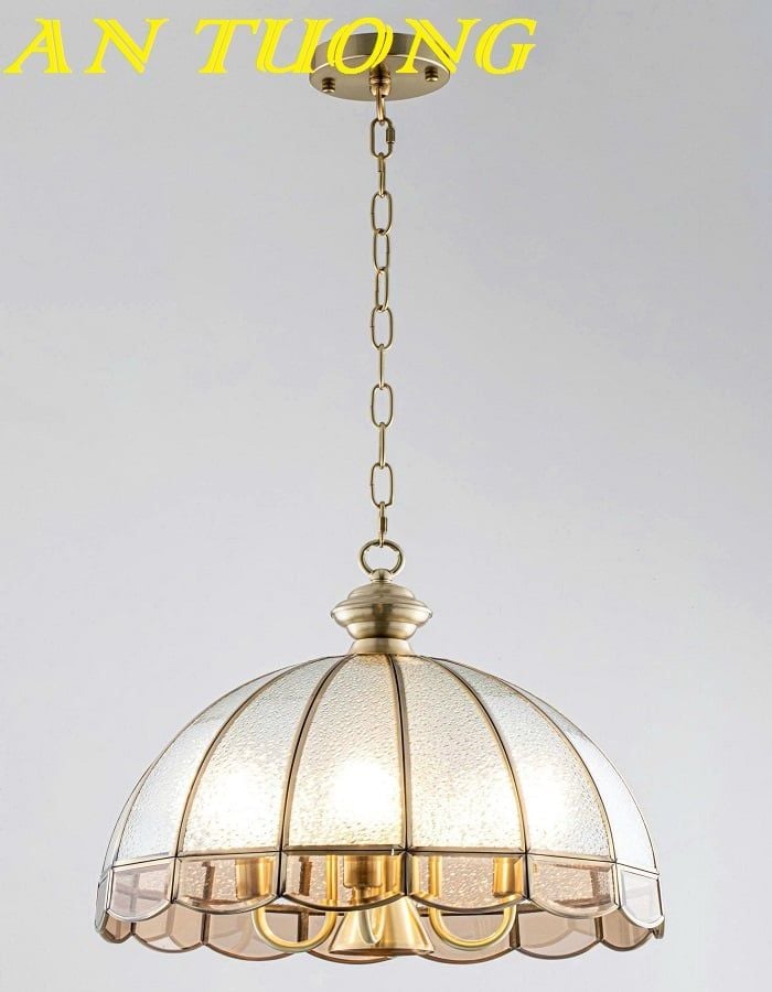 Đèn thả mái vòm ban công cổ điển bằng đồng cao cấp sang trọng 047
