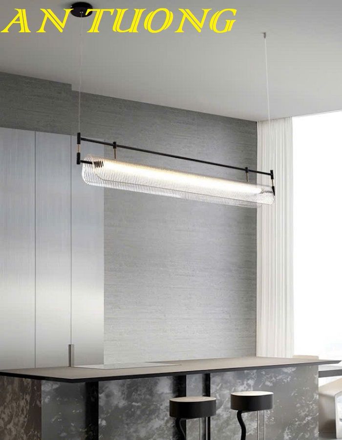 Đèn thả ngang trang trí bàn ăn phòng bếp đẹp treo trần 034
