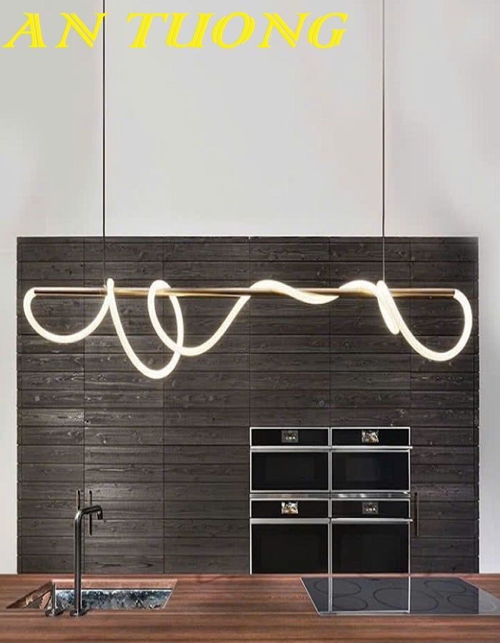 Đèn thả ngang trang trí bàn ăn phòng bếp đẹp treo trần 040