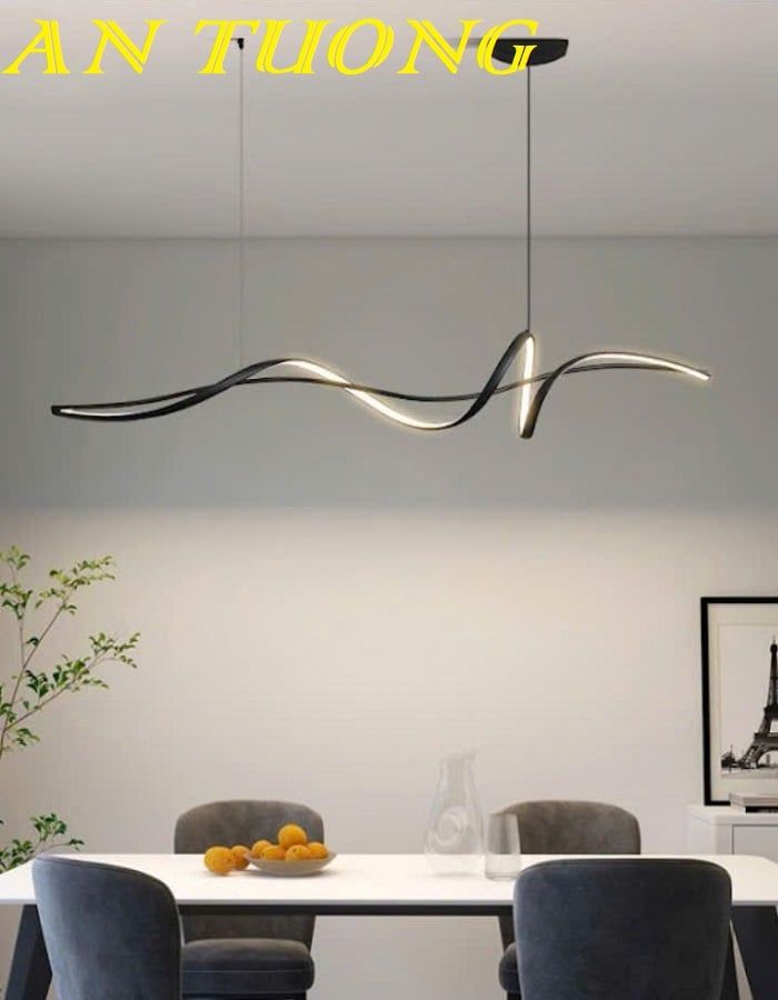 Đèn thả ngang trang trí bàn ăn phòng bếp đẹp treo trần 041