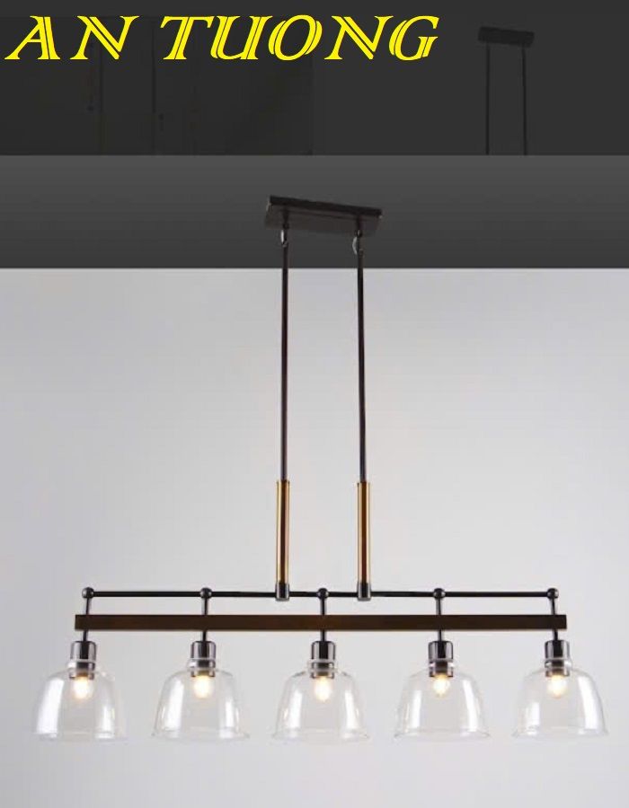 Đèn thả ngang trang trí bàn ăn phòng bếp đẹp treo trần 042