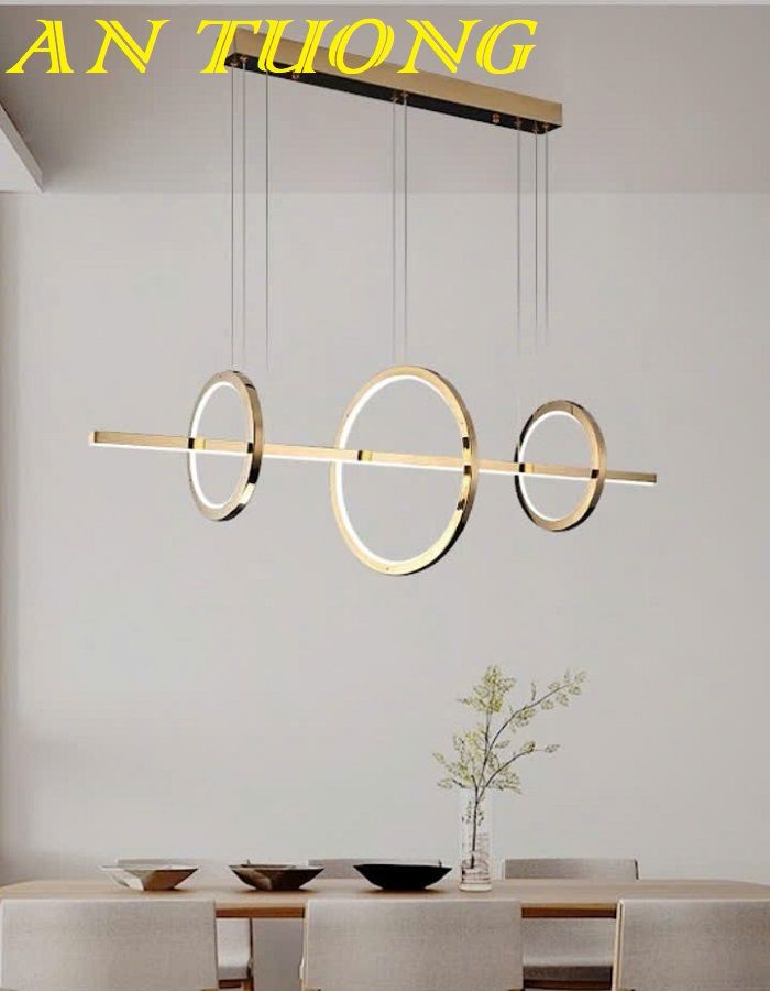 Đèn thả ngang trang trí bàn ăn phòng bếp đẹp treo trần 045