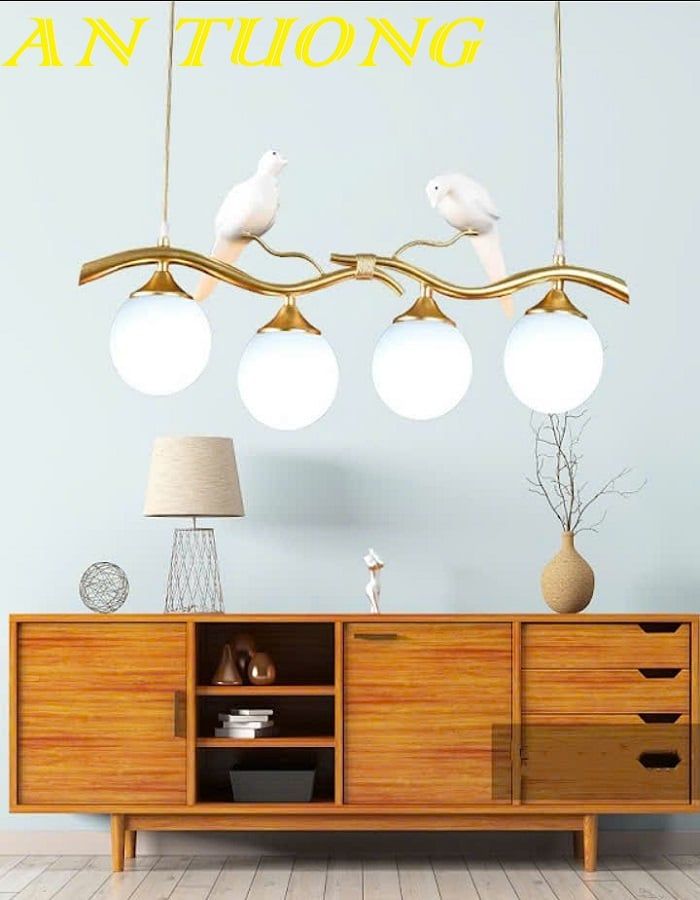 Đèn thả ngang trang trí bàn ăn phòng bếp đẹp treo trần 061