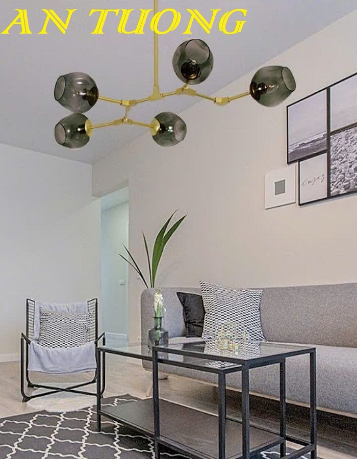 Đèn thả ngang trang trí bàn ăn phòng bếp đẹp treo trần 070