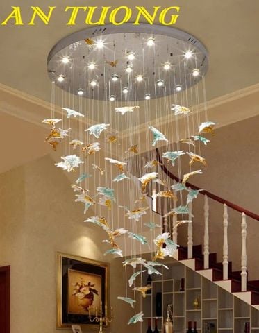  Đèn thả thông tầng đẹp hiện đại 009 