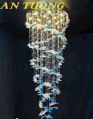  Đèn thả thông tầng đẹp hiện đại 016 