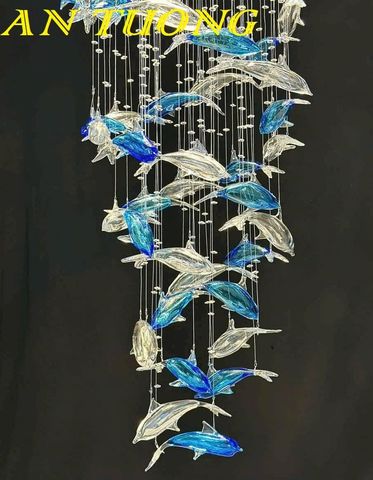  Đèn thả thông tầng đẹp hiện đại 016 