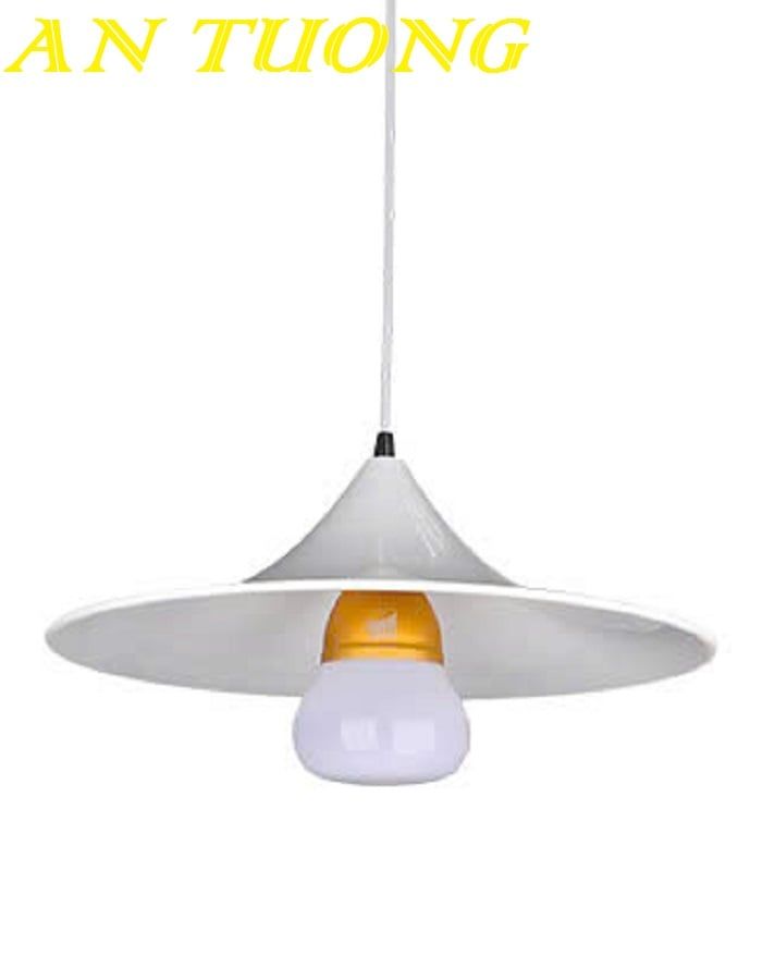 Đèn thả trần chao nhôm màu trắng trang trí quán cafe nhà hàng giá rẻ 021