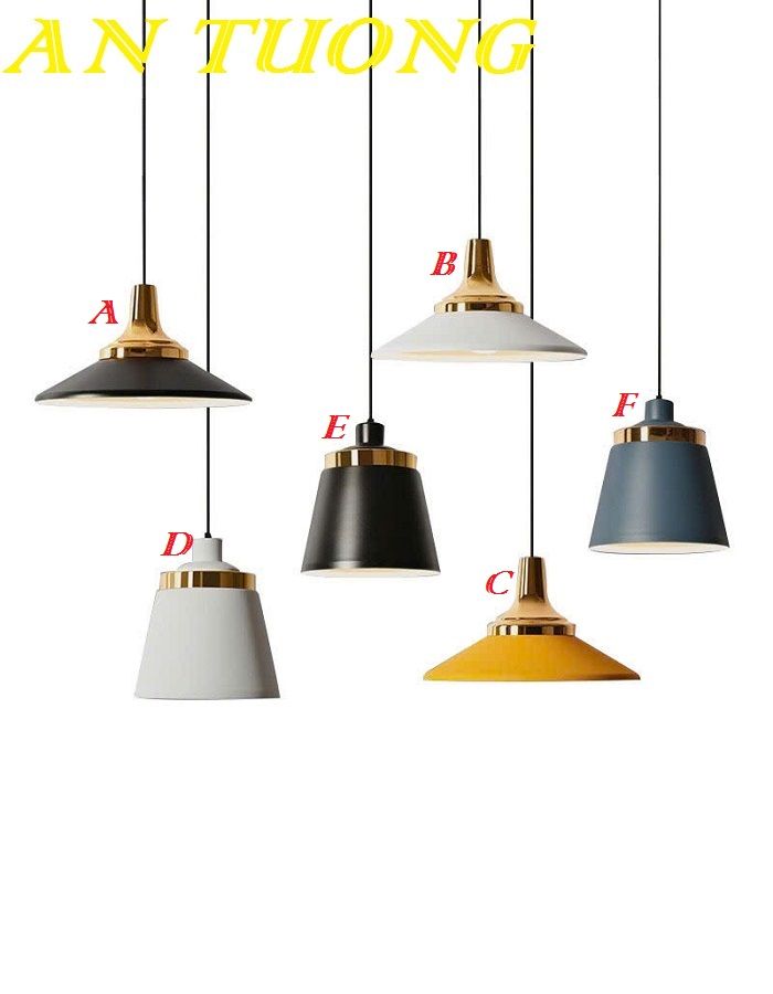 Đèn thả trần chao nhôm decor trang trí quán cafe nhà hàng giá rẻ 029