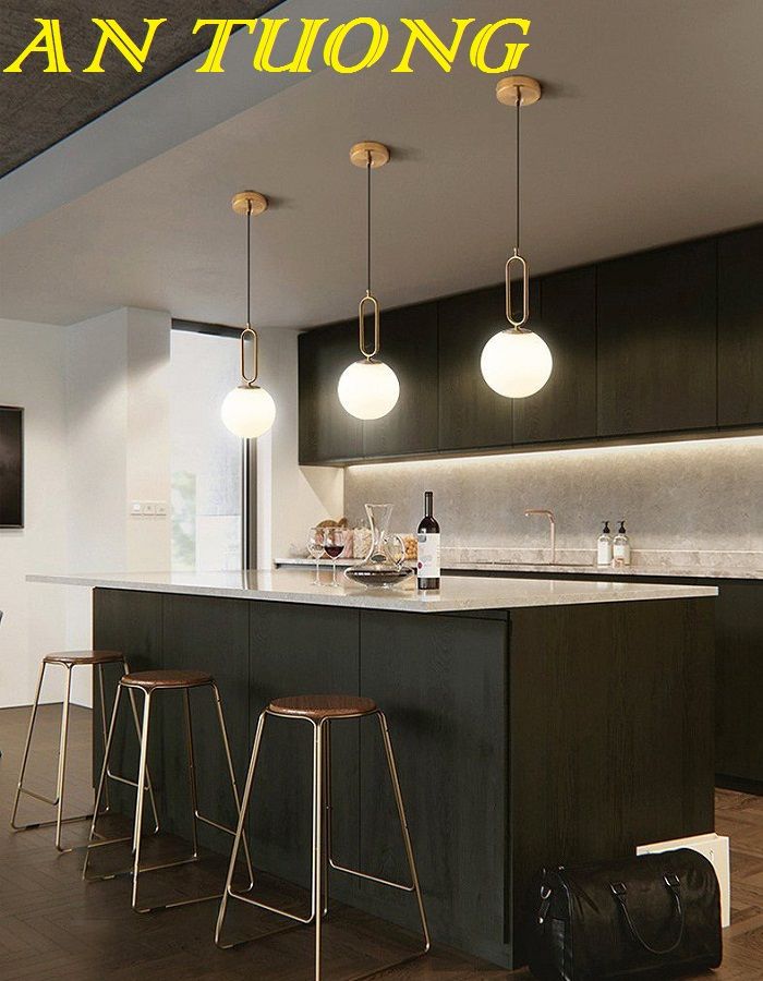 Đèn thả trần decor trang trí quầy bar, bàn ăn, bàn đảo bếp đẹp, hiện đại 0398