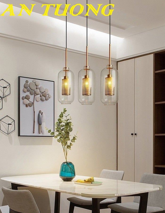 Đèn thả trần decor trang trí quầy bar, bàn ăn, bàn đảo bếp đẹp, hiện đại 0411