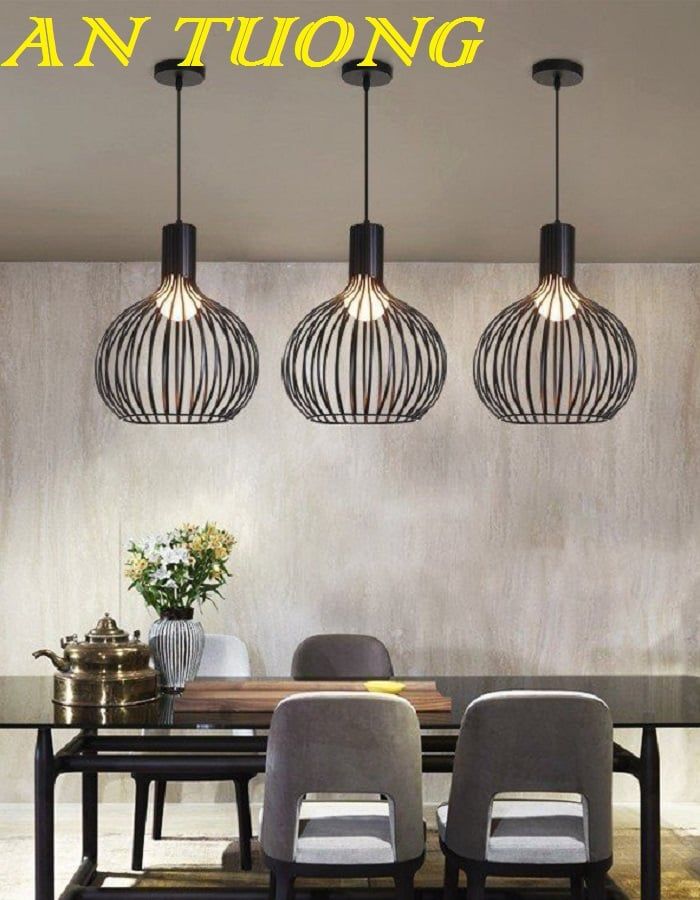 Đèn thả trần decor trang trí quầy bar, bàn ăn, bàn đảo bếp đẹp, hiện đại 0414